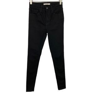 Levi’s Black High Rise Super Skinny Jeans 25